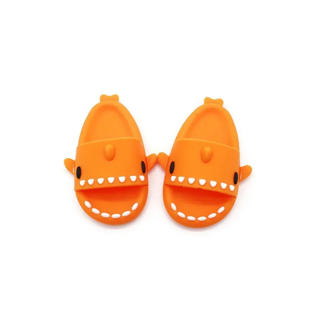 Nori Cartoon Shark Slippers for 17cm Labubu Dolls