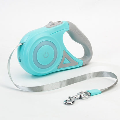 Retractable Dog Leash with Collar & Spotlight for Pets