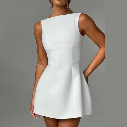 Sexy Backless Slim Sleeveless Mini Dress