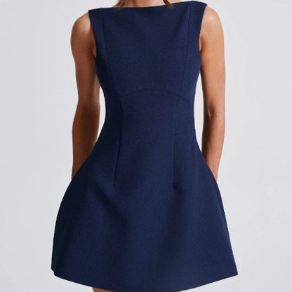 Sexy Backless Slim Sleeveless Mini Dress