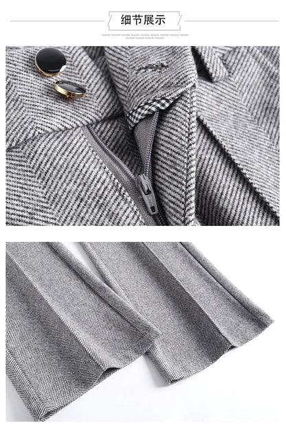 2025 Premium High Waist Slim Fit Draped Bell-Bottom Trousers