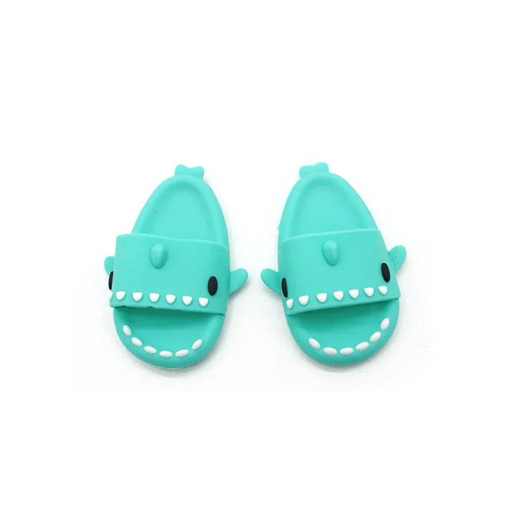 Nori Cartoon Shark Slippers for 17cm Labubu Dolls