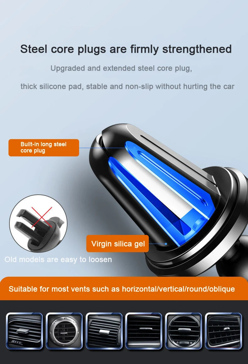 2025 Universal 360° Car Phone Holder for 4–7" Phones