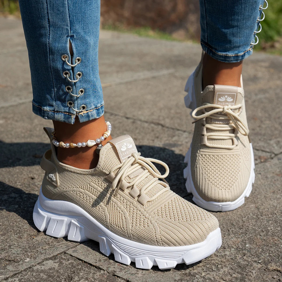 2025 Women’s Spring Knitted Slip-On Flats – Lightweight & Non-Slip