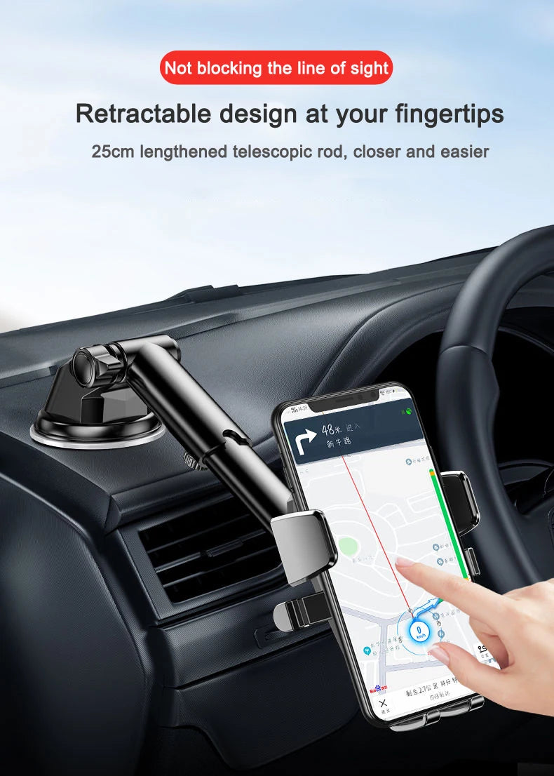 2025 Universal 360° Car Phone Holder for 4–7" Phones