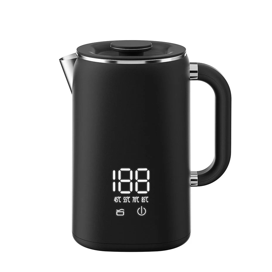 1.7L Smart Electric Kettle – Adjustable Temperature & 16H Keep Warm