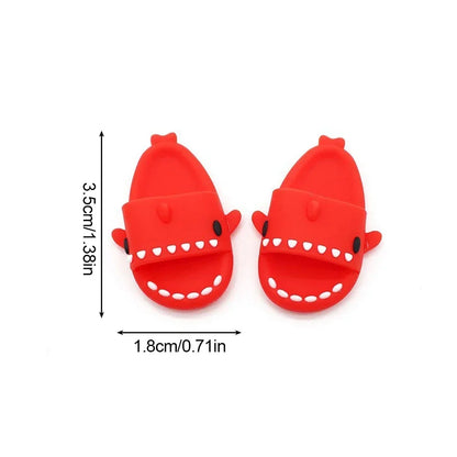 Nori Cartoon Shark Slippers for 17cm Labubu Dolls