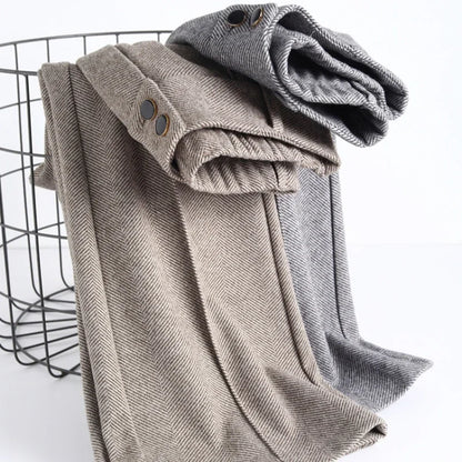 2025 Premium High Waist Slim Fit Draped Bell-Bottom Trousers